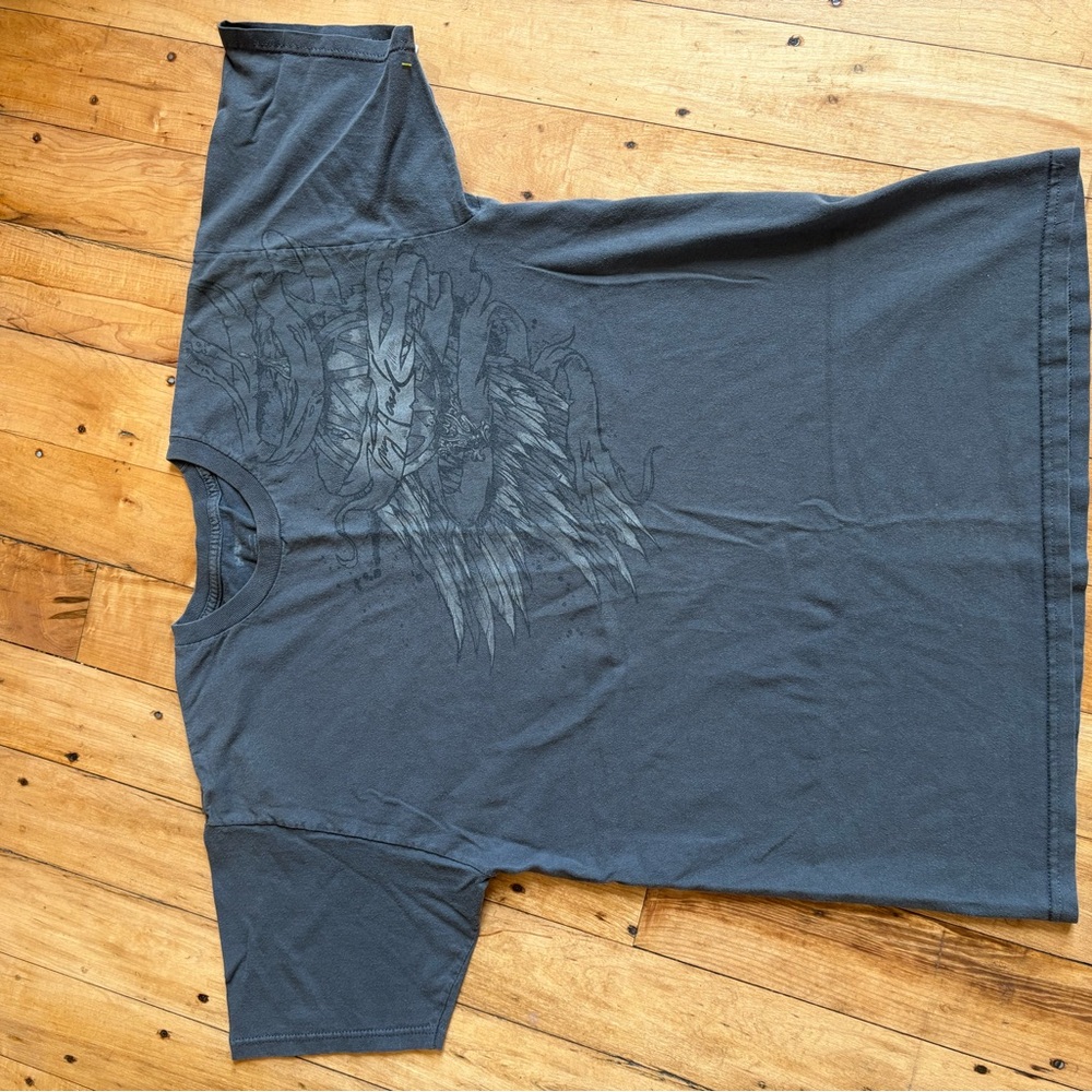 TONY HAWK Gray Short Sleeve Tee with Graphic Design